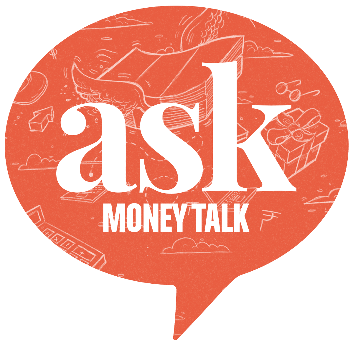 A graphic illustration of the MoneyTalk logo